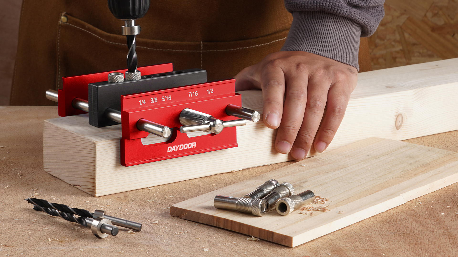 Watch DAYDOOR Self Centering Doweling Jig Kit 6.7 inch Dowel Jig